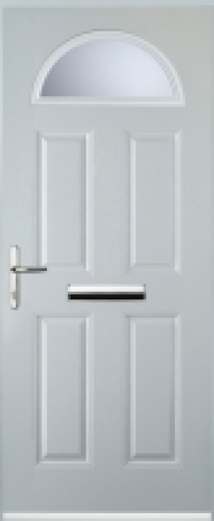 Euramax 4 Panel 1 Arch Right Hand White Composite Door - 920