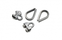 Wickes  Wickes Bright Zinc Plated Thimble & Clamp Set 3mm Pack 4