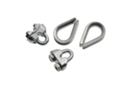 Wickes Bright Zinc Plated Thimble & Clamp Set 3mm Pack 4 £3.20