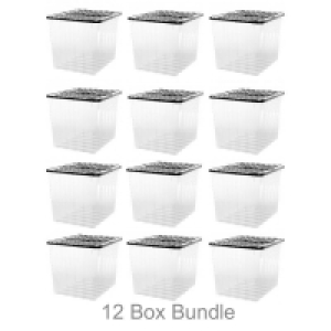 QDStores  12 Pack x 110L Strata Supa Nova Extra Large Plastic Storage 