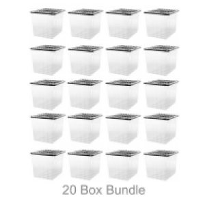 QDStores  20 Pack x 110L Strata Supa Nova Extra Large Plastic Storage 