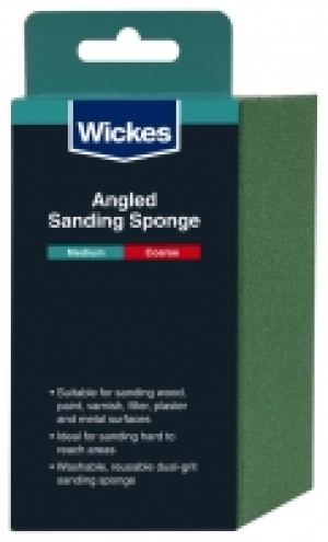 Wickes Angled Sanding Sponge - Medium/Coarse £3.00
