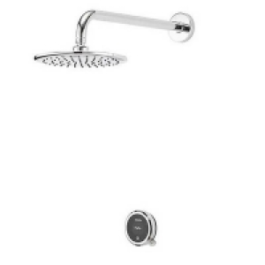 Metal, Plastic, Chrome Plated, Glas Aqualisa Quartz Touch Fixed Head Digital Shower for Pumped B