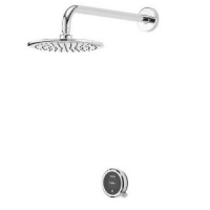 Homebase Metal, Plastic, Chrome Plated, Glas Aqualisa Quartz Touch Fixed Head Digital Shower for Combi Bo