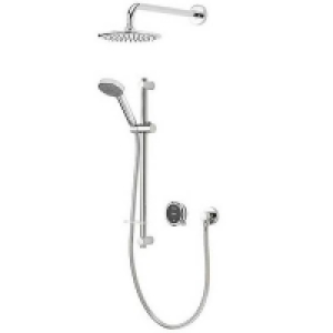 Homebase Metal, Plastic, Chrome Plated, Glas Aqualisa Quartz Touch Concealed Digital Shower & Wall Head K