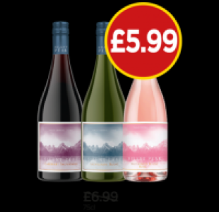 Silent Peak Cabernet Sauvignon, Sauvignon Blanc, Sauvignon R £5.99