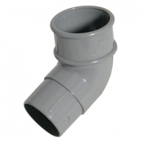 Wickes  FloPlast 50mm MiniFlo Downpipe Offset Bend 112.5° - Grey