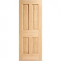 Wickes  Wickes Cobham Oak Veneer 4 Panel Internal Door - 1981 x 686m