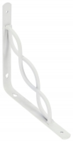 Wickes  Twin Curve Ellipse White Bracket 200x200mm