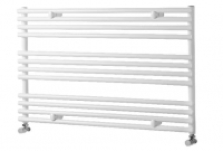 Wickes  Wickes Liquid Round Horizontal Designer White Towel Radiator