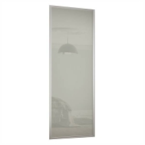 Ellipse Sliding Wardrobe Door 1 Panel Arctic White Glass wit £365.00