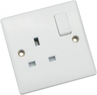 Wickes  Schneider Ultimate 13A Double Pole Single Switched Socket - 