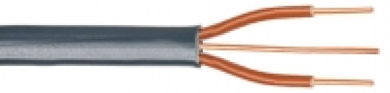 Twin & Earth Cable (brown cores) 1.5mm² 6242Y Grey 10m