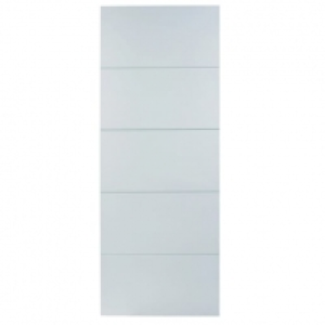 Wickes Halifax White Smooth Moulded 5 Panel Internal Door -