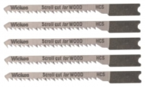 Wickes Universal Shank Scroll Cut Jigsaw Blade For Wood - Pa