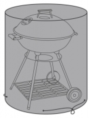 Charles Bentley Medium Kettle BBQ Waterproof Cover - Black