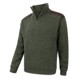 Hoggs Hebrides Zip Neck Windproof Pullover - Loden Size Larg £57.20