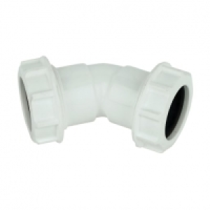 Wickes  FloPlast WC18 Unicom Compression Waste 135 Deg Bend - 32mm