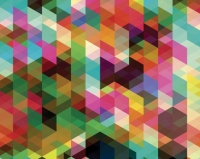 Wickes  ohpopsi Colourful Geometric Mosaic Wall Mural - L 3m (W) x 2