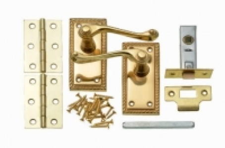 Wickes Cheshire Georgian Scroll Latch Door Handle Set - Poli