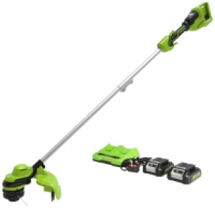 Wickes  Greenworks 48V 2 x 24V Line Trimmer with 2 x 24V 2Ah Battery