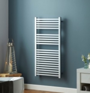 Wickes Square Chrome Towel Radiator - 1200 x 450mm