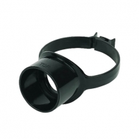 Wickes  FloPlast 110mm Soil Pipe Strap on Pipe Connector - Black