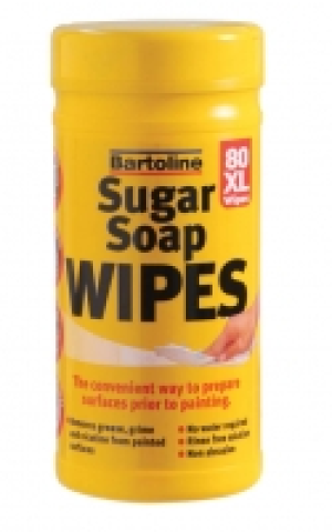 Bartoline XL Sugar Soap Wipes - Pack of 80 £6.00