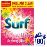 Morrisons  Surf Tropical Lily & Ylang Ylang Powder 80 Wash 