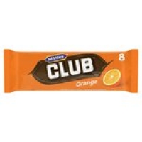 Morrisons  McVities Orange Club 8 Pack