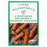 Morrisons  Linda McCartneys 6 Vegetarian Red Onion & Rosemary Sausages
