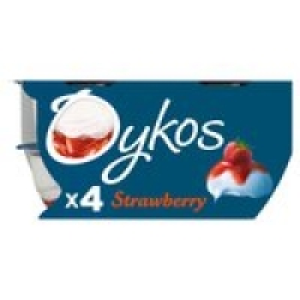 Oykos Greek Style Strawberry Yogurts