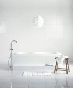 Wickes  Wickes White Satin Ceramic Wall Tile - 360 x 275mm
