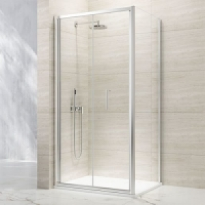 Wickes  Nexa By Merlyn 8mm Chrome Framed Bi-Fold Shower Door Only - 