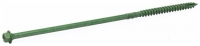 Wickes  Wickes Timber Drive Hex Head Green Screw - 7x200mm Pack Of 5