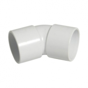 Wickes  FloPlast WS18W Solvent Weld Waste 135 Deg Bend - White 32mm