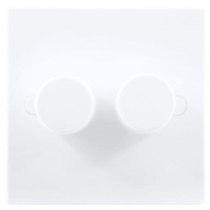 BG Double Dimmer Switch 2 Gang 2 Way 400W - White