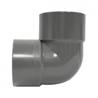 Wickes  FloPlast WS10G Solvent Weld Waste 90 Deg Bend - Grey 32mm