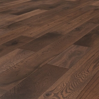 Wickes  W by Woodpecker Dark Oak Solid Wood Flooring - 1.5m2