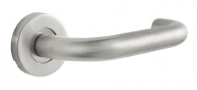 Designer Levers Athena Lever On Rose Door Handle - Brushed S