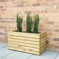 Wickes  Forest Garden Linear Double Planter - 800 x 400mm