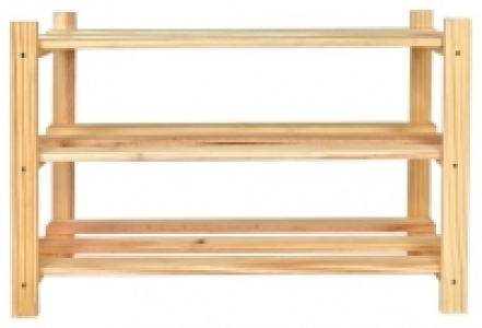 3 Tier Pine Shoe Rack £14.00