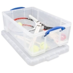 Homebase Polypropylene Really Useful Storage Box - Clear - 50L