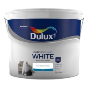 Dulux Pure Brilliant White - Matt Emulsion Paint - 10L