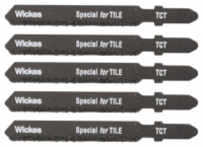 Wickes T Shank Tungsten Carbide Jigsaw Blade for Tile - Pack £7.50