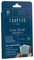 Wickes  CRAFTED by Crown Flat Matt Real Paint Swatch - Green & Blue 