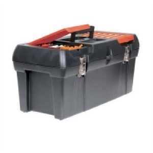 Polypropylene Outer With Metal Latc Black and Decker Tool Box - 24in