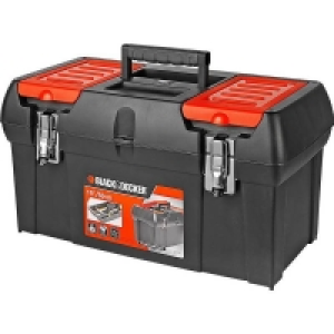 Polypropylene Outer With Metal Latc Black and Decker Tool Box - 19in