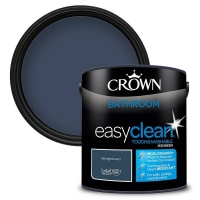 Homebase Interior Crown Easyclean Bathroom Paint Midnight Navy 2.5 L