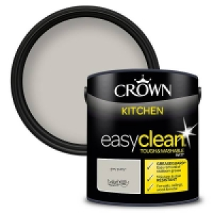 Crown Easyclean Kitchen Paint Grey Putty 2.5 L £17.00